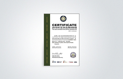 連續十三年亞洲品牌500強